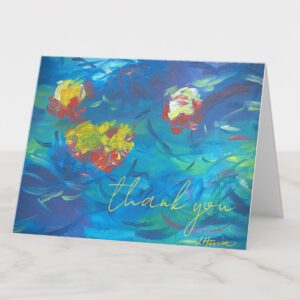 Water Lilies Dance Thank You Card