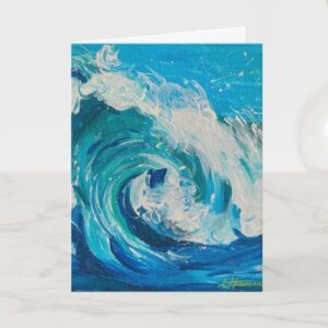 Wave of Emotion Greeting Card