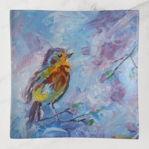 Songbird of Hope: Square Trinket Tray