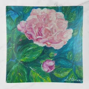Blossoms of Love: Square Trinket Tray