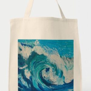 Wave of Emotion: Reusable Tote Bag
